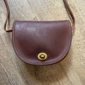 VTG Coach brown Leather Mini Bag